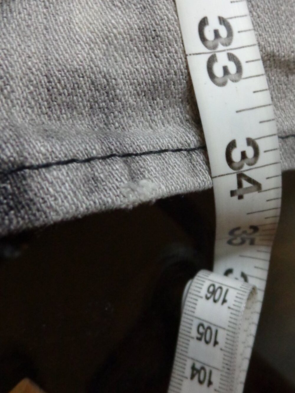 True Religion Jeans Men's 36/34 Ricky Classic Straight Black Grey M08859GJ3 - Picture 16 of 16